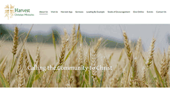 Desktop Screenshot of come2harvest.org