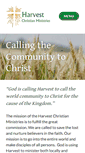 Mobile Screenshot of come2harvest.org