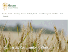 Tablet Screenshot of come2harvest.org